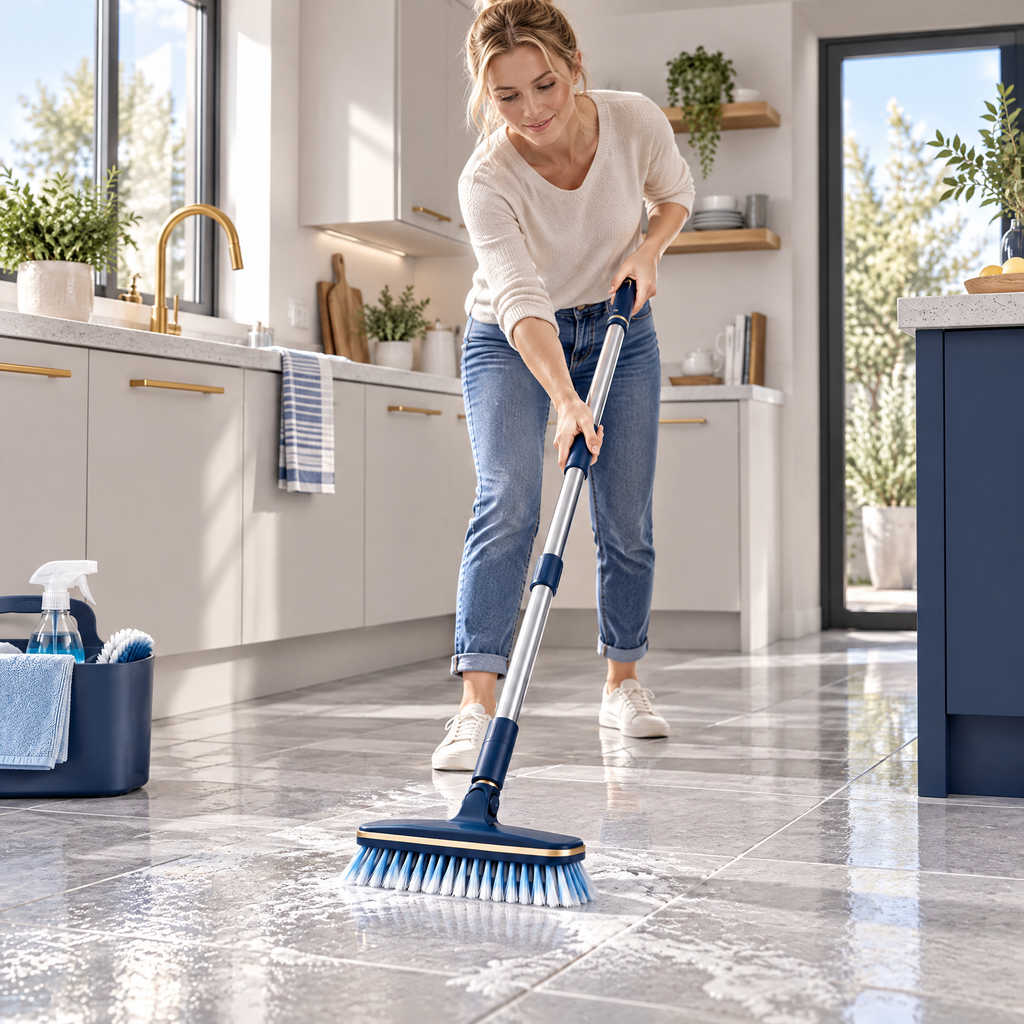 Orvalmere™ Long-Handle Floor Scrub Brush