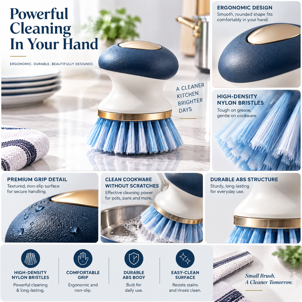 Orvalmere™ Comfort-Grip Utility Scrub Brush