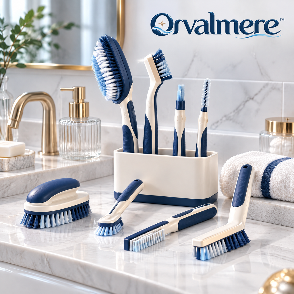 Orvalmere™ Multi-Purpose Bathroom Brush Set