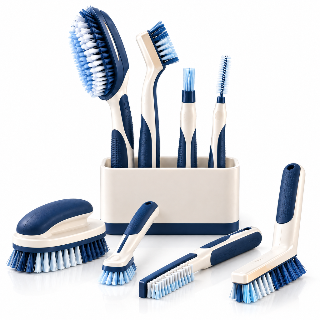 Orvalmere™ Multi-Purpose Bathroom Brush Set